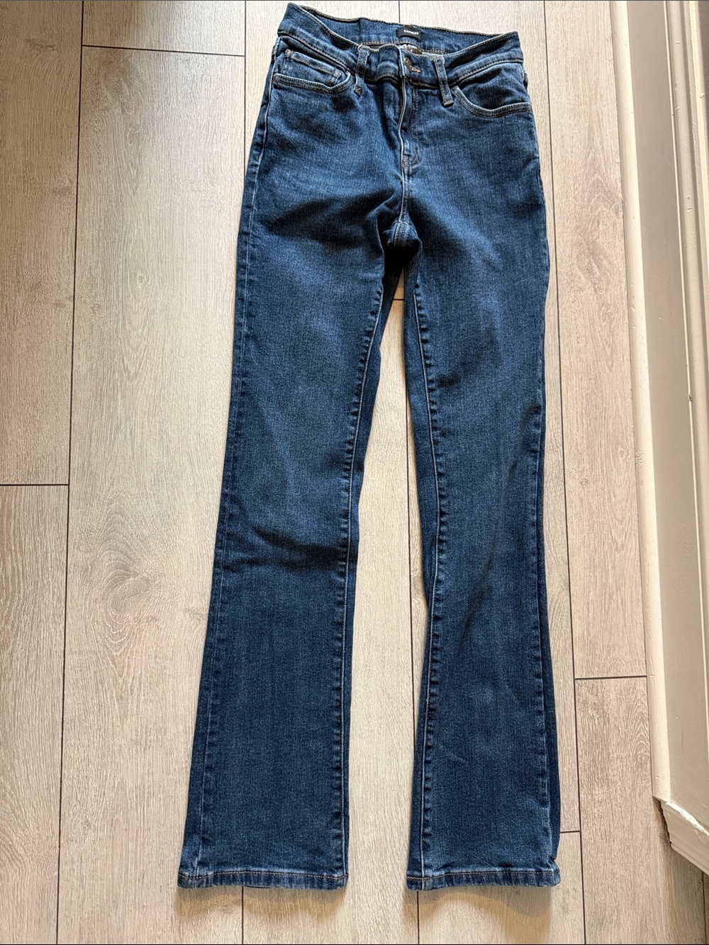 Express Dark Blue Flare Jeans